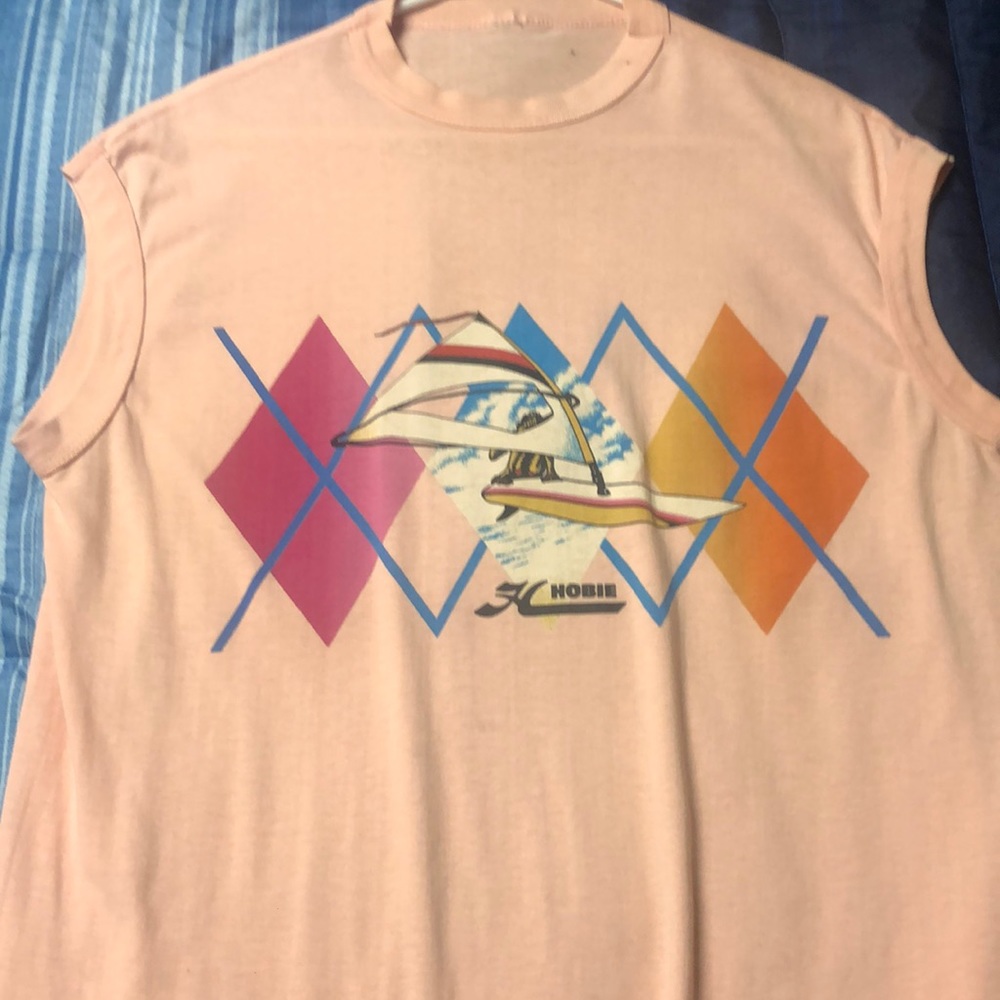 Vintage large hobie windsurf tank top